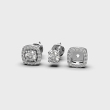 Transformer earrings white gold diamond 331731121 from the manufacturer of jewelry LUNET JEWELERY
