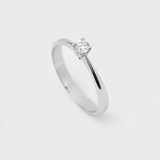 White Gold Diamond Ring 218651121 from the manufacturer of jewelry LUNET JEWELERY