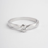 White Gold Diamond Ring 218681121 from the manufacturer of jewelry LUNET JEWELERY