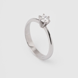 White Gold Diamond Ring 219451121 from the manufacturer of jewelry LUNET JEWELERY