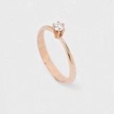 Red Gold Diamond Ring 219422421 from the manufacturer of jewelry LUNET JEWELERY