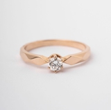 Red Gold Diamond Ring 219712421 from the manufacturer of jewelry LUNET JEWELERY