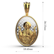 Ладанка золота Ікона Божої Матері 17122400 від виробника ювелірних прикрас LUNET JEWELLERY по ціні 29 909 грн грн: 12