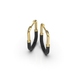 Сережки із жовтого золота, з чорними діамантами 340041622 від виробника ювелірних прикрас LUNET JEWELLERY по ціні 87 314 грн грн: 7