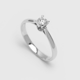 White Gold Diamond Ring 220001121 from the manufacturer of jewelry LUNET JEWELERY