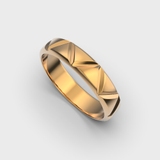 Red Gold Men's wedding ring 242461300 from the manufacturer of jewelry LUNET JEWELERY