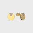 Yellow Gold Diamond Earrings 341081621