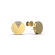 Yellow Gold Diamond Earrings 341081621