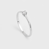 White Gold Diamond Ring 227551121 from the manufacturer of jewelry LUNET JEWELERY