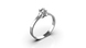 White Gold Diamond Ring 22481521 from the manufacturer of jewelry LUNET JEWELERY at the price of  UAH: 7