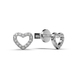 Сережки «Серце» з білого золота, з діамантами 317641121 від виробника ювелірних прикрас LUNET JEWELLERY по ціні 9 940 грн грн: 7