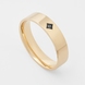 Men's Yellow Gold Wedding Ring 242421622 from the manufacturer of jewelry LUNET JEWELERY at the price of $648 UAH: 1