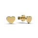 Yellow Gold Heart Earrings 317693100 from the manufacturer of jewelry LUNET JEWELERY at the price of $124 UAH: 5