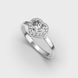 Каблучка «Серце» з білого золота, з діамантами 235831121 від виробника ювелірних прикрас LUNET JEWELLERY по ціні 57 526 грн грн: 1