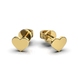 Yellow Gold Heart Earrings 317693100 from the manufacturer of jewelry LUNET JEWELERY at the price of $124 UAH: 6