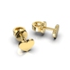 Yellow Gold Heart Earrings 317693100 from the manufacturer of jewelry LUNET JEWELERY at the price of $124 UAH: 11