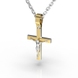 Mixed Metals Cross without Stones 122322421