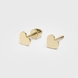 Yellow Gold Heart Earrings 317693100 from the manufacturer of jewelry LUNET JEWELERY at the price of $124 UAH: 1