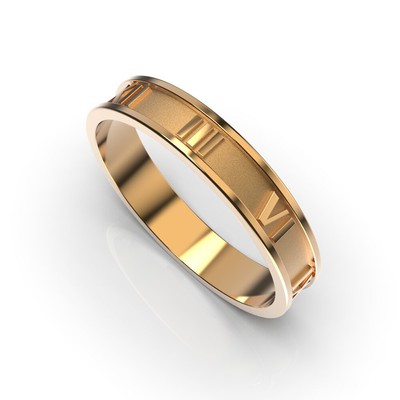 Обручальное кольцо с красного золота, без вставки 212272400 от производителя ювелирных украшений LUNET JEWELLERY по цене 7 452 грн грн.