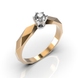Каблучка з комбінованого золота, з діамантом 219572421 від виробника ювелірних прикрас LUNET JEWELLERY по ціні 29 024 грн грн: 9
