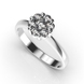 White Gold Diamonds Ring 24241121 from the manufacturer of jewelry LUNET JEWELERY at the price of $1 157 UAH: 6