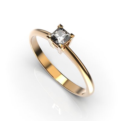 Red Gold Diamond Ring 225822421 from the manufacturer of jewelry LUNET JEWELERY at the price of $620 UAH.