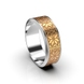 Mixed Metals Ornament Wedding Ring 223822400
