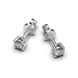 Earrings white gold diamond 331371121 from the manufacturer of jewelry LUNET JEWELERY at the price of $888 UAH: 9