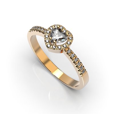 Red Gold Diamonds Ring 25312421 from the manufacturer of jewelry LUNET JEWELERY at the price of $1 083 UAH.