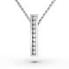 White Gold Diamond Necklace 721911121