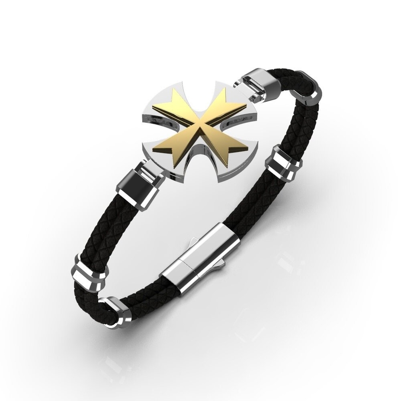 Men's Maltese Cross Bracelet