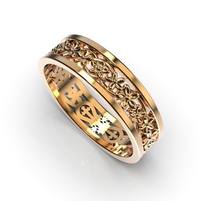 Red Gold Wedding Ring without Stones 20572400 from the manufacturer of jewelry LUNET JEWELERY at the price of 7 128 грн UAH.
