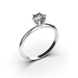 Каблучка з білого золота, з діамантом 218171121 від виробника ювелірних прикрас LUNET JEWELLERY по ціні  грн: 6