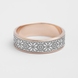 Mixed Metals Ornament Wedding Ring 223831100