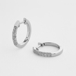 White Gold Diamond Earrings 340131121