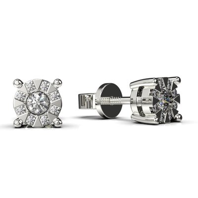 White Gold Diamond Earrings 34881121 from the manufacturer of jewelry LUNET JEWELERY at the price of $941 UAH.