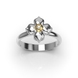 White&Yellow Gold Diamond Ring 235301121 from the manufacturer of jewelry LUNET JEWELERY at the price of $305 UAH: 4