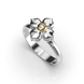 White&Yellow Gold Diamond Ring 235301121 from the manufacturer of jewelry LUNET JEWELERY at the price of $305 UAH: 7