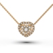 Red Gold Diamond Necklace 15432421