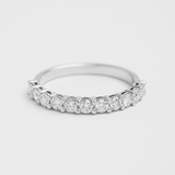 White Gold Diamond Wedding Ring 221101121 from the manufacturer of jewelry LUNET JEWELERY