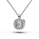 White Gold Diamond Necklace 17921121
