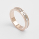 Mixed Metals Diamond Wedding Ring 214002421 from the manufacturer of jewelry LUNET JEWELERY at the price of $737 UAH: 1