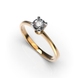 Каблучка з комбінованого золота, з діамантом 220542421 від виробника ювелірних прикрас LUNET JEWELLERY по ціні 37 024 грн грн: 5