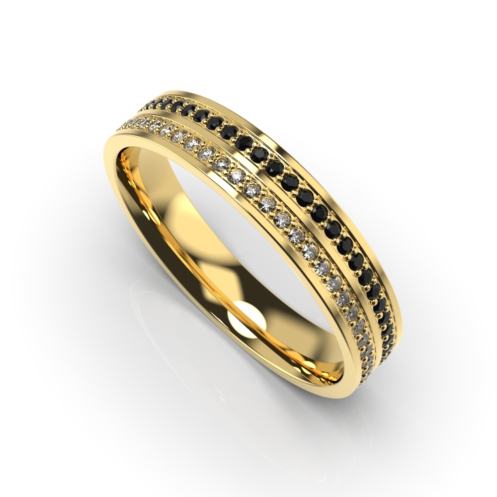 Yellow Gold Diamond Wedding Ring 224213121