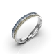 Каблучка з білого золота, з блакитно-жовтими діамантами 232321121 від виробника ювелірних прикрас LUNET JEWELLERY по ціні 45 989 грн грн: 9