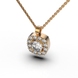 Red Gold Diamond Necklace 17932421