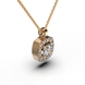 Red Gold Diamond Necklace 17932421