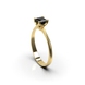 Каблучка з жовтого золота, з чорним діамантом 237523122 від виробника ювелірних прикрас LUNET JEWELLERY по ціні 43 380 грн грн: 4