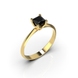 Каблучка з жовтого золота, з чорним діамантом 237523122 від виробника ювелірних прикрас LUNET JEWELLERY по ціні 43 380 грн грн: 2