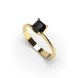 Yellow gold diamond ring 237523122 from the manufacturer of jewelry LUNET JEWELERY at the price of $1 079 UAH: 1
